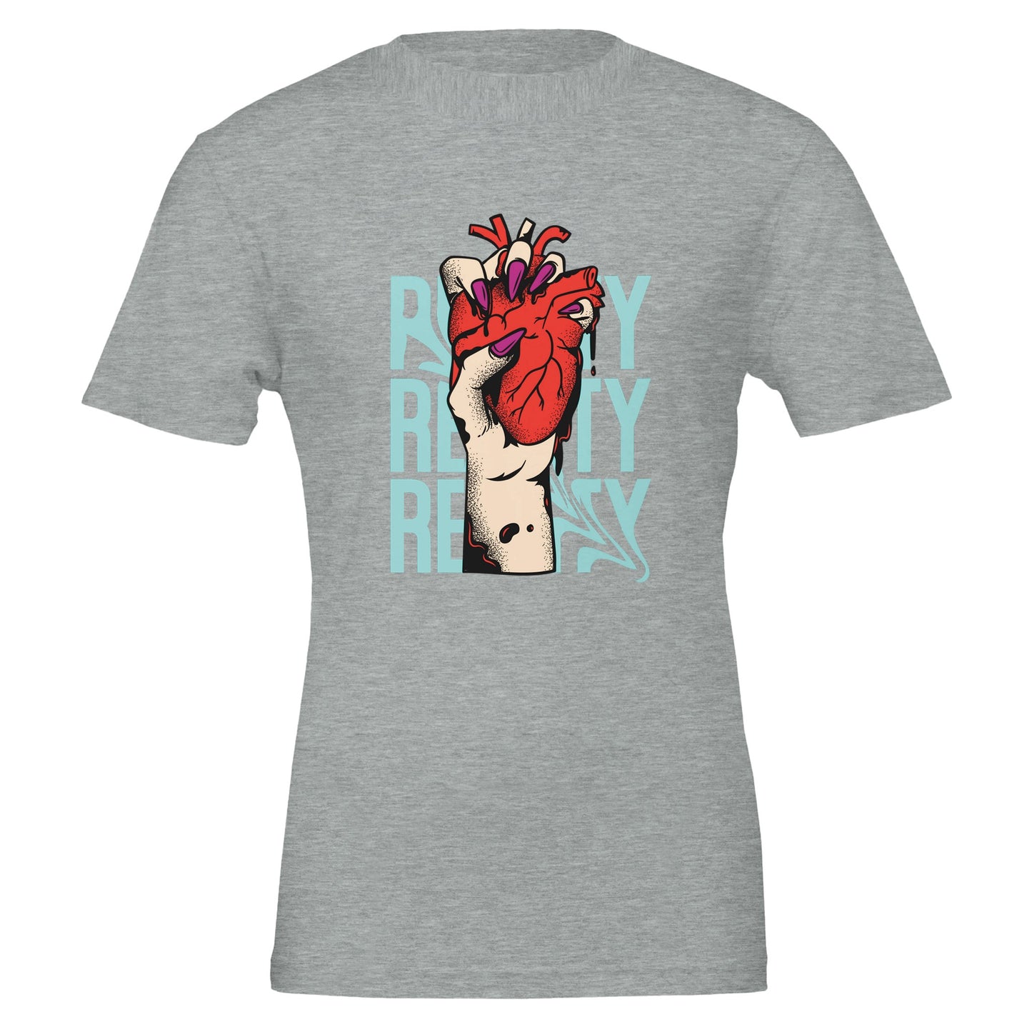 Harsh Reality Premium Unisex Crewneck T- Shirt - FLDrip