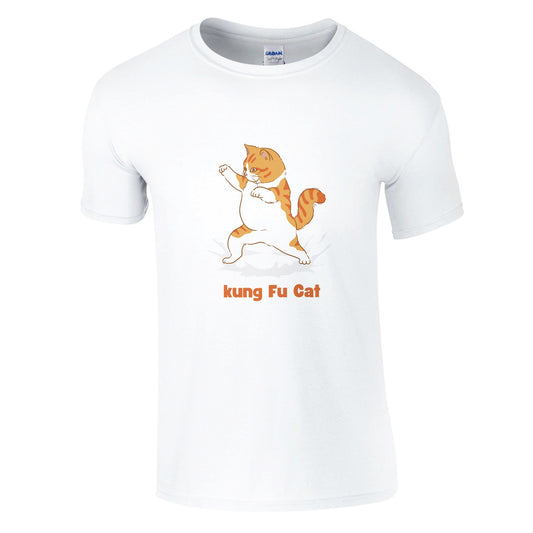 Kung Fu Cat Classic Unisex Crewneck T-shirt - FLDrip