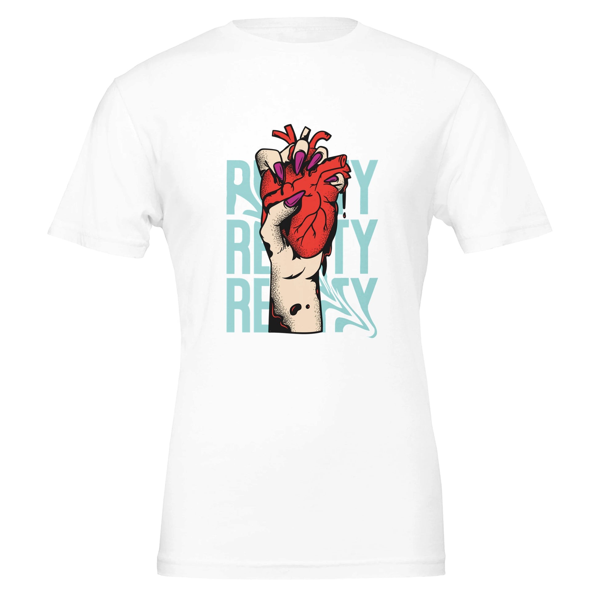 Harsh Reality Premium Unisex Crewneck T- Shirt - FLDrip