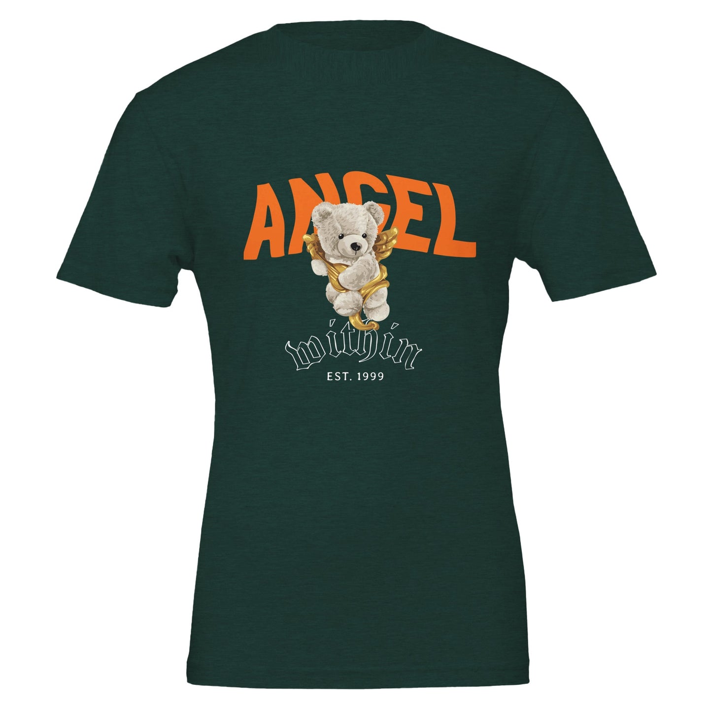 Bear Angel Within Premium Unisex Crewneck T-shirt - FLDrip