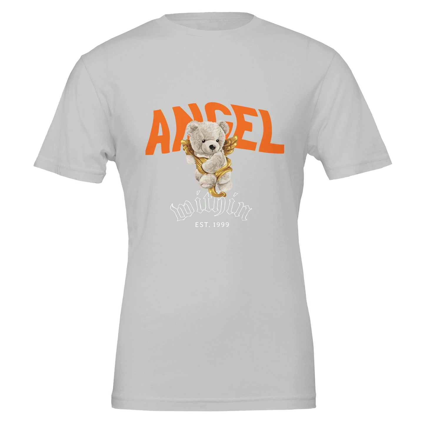 Bear Angel Within Premium Unisex Crewneck T-shirt - FLDrip