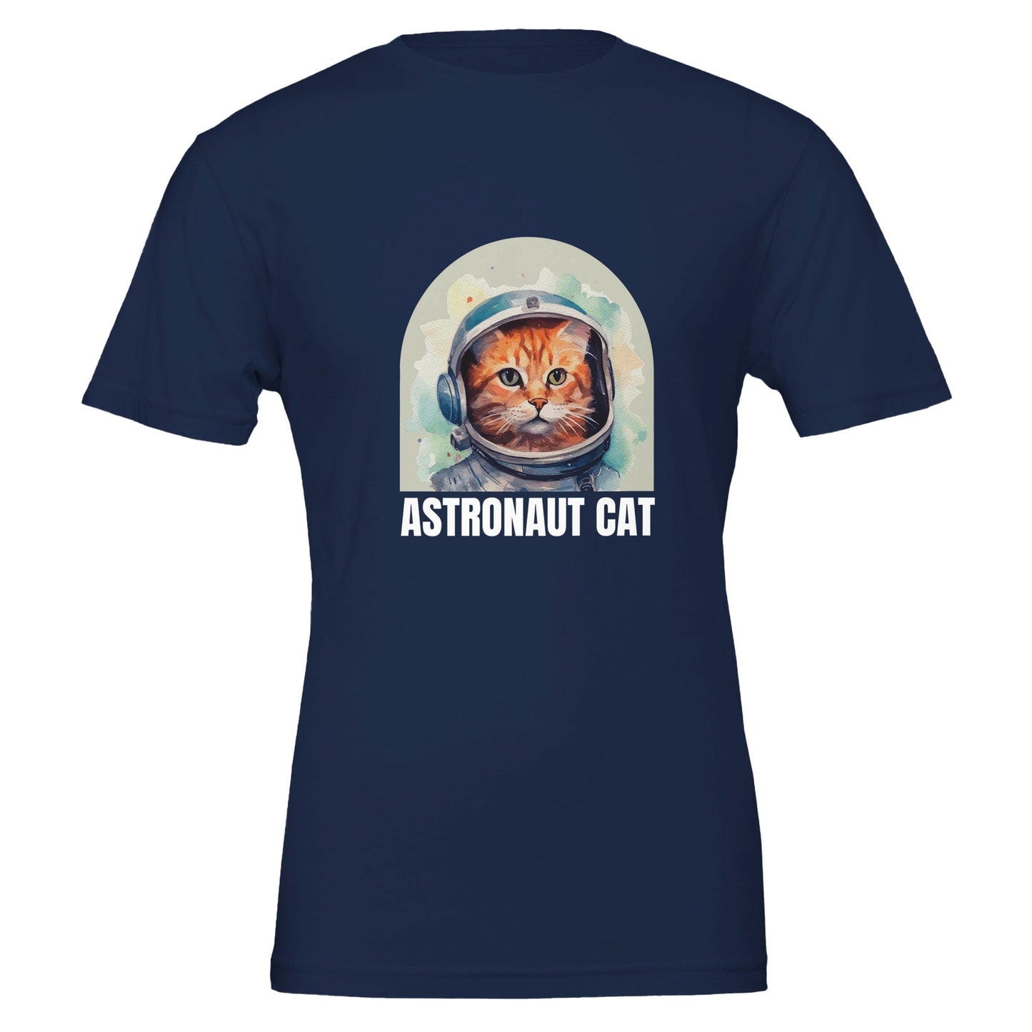 Cat Astronaut Premium Unisex Crewneck T-shirt - FLDrip