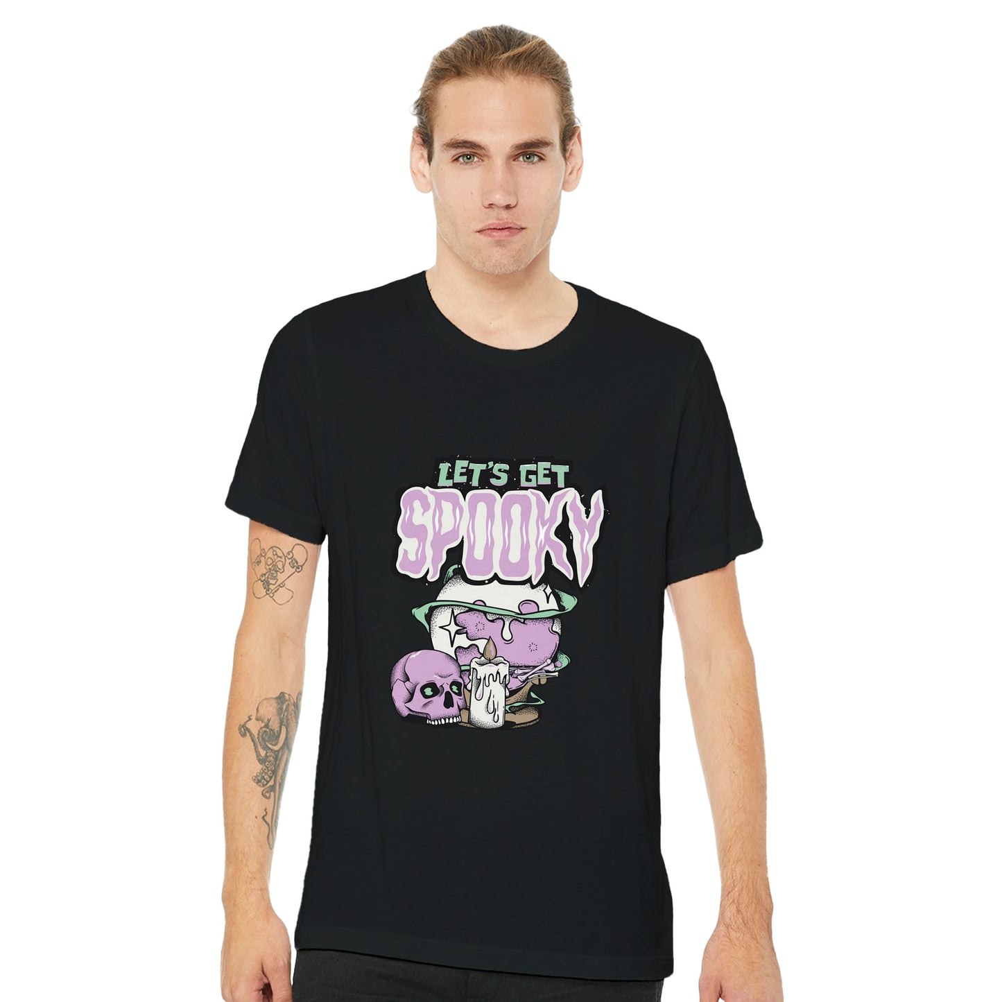 Let's get Spooky Premium Unisex Crewneck T-shirt - FLDrip