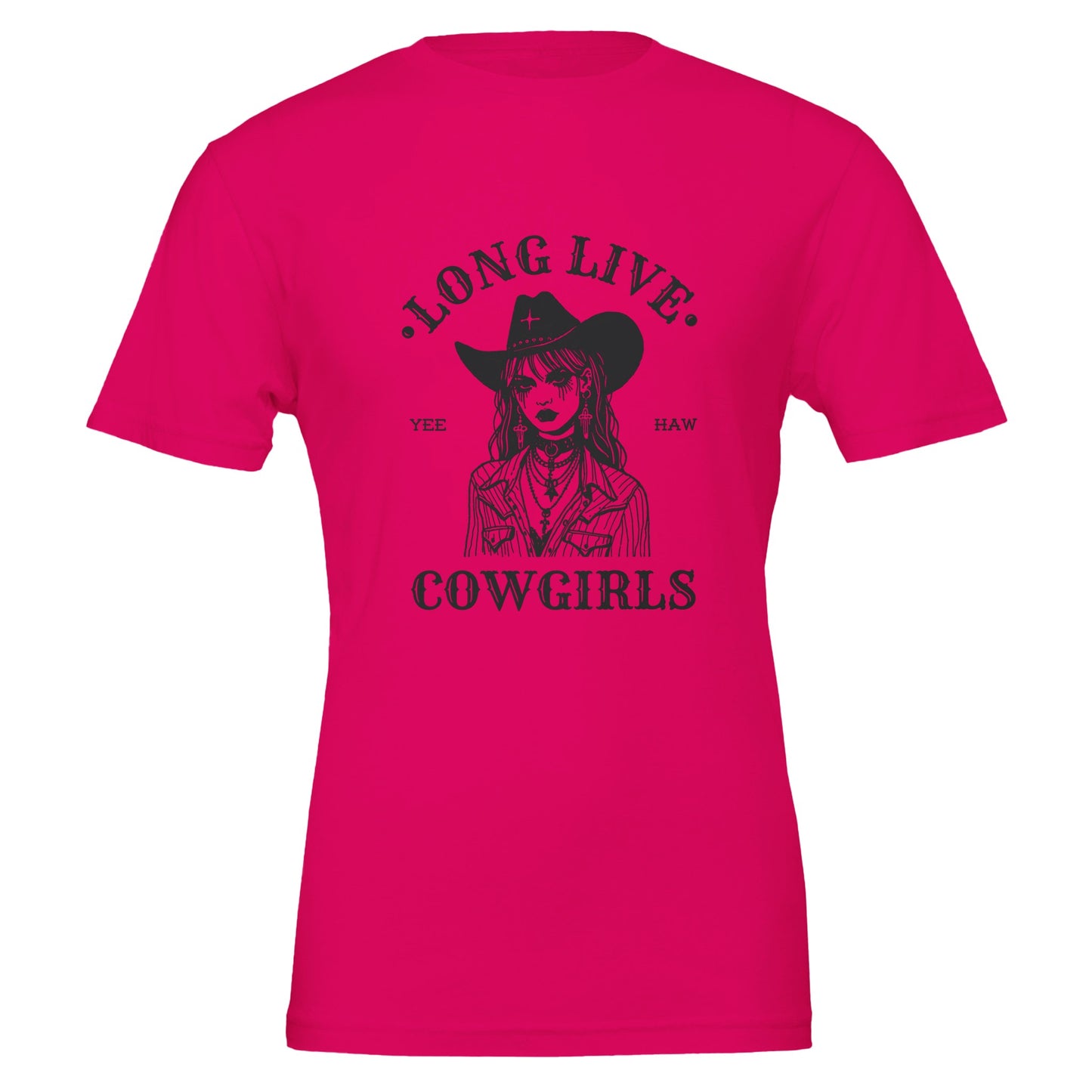 Long Live Cow Girls Premium Unisex Crewneck T-shirt - FLDrip