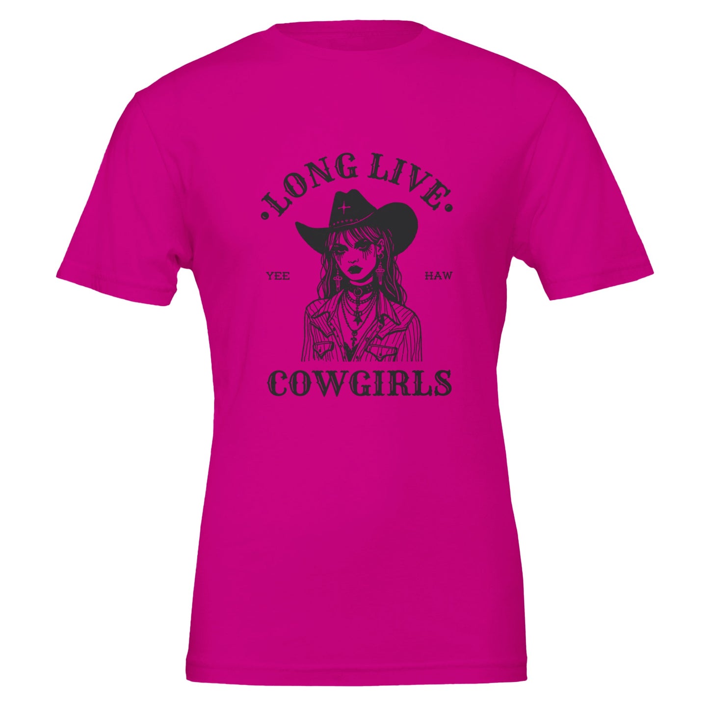 Long Live Cow Girls Premium Unisex Crewneck T-shirt - FLDrip