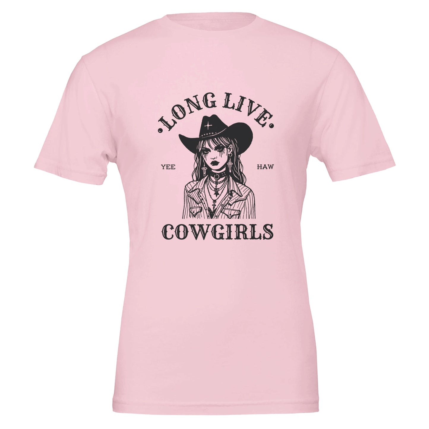 Long Live Cow Girls Premium Unisex Crewneck T-shirt - FLDrip