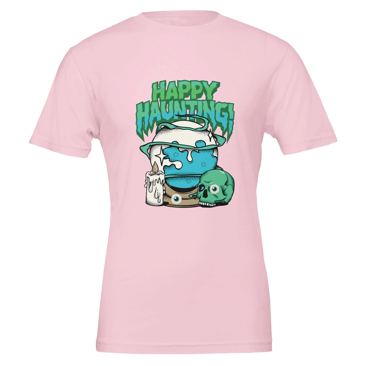 Happy Haunting Premium Unisex Crewneck T-shirt - FLDrip