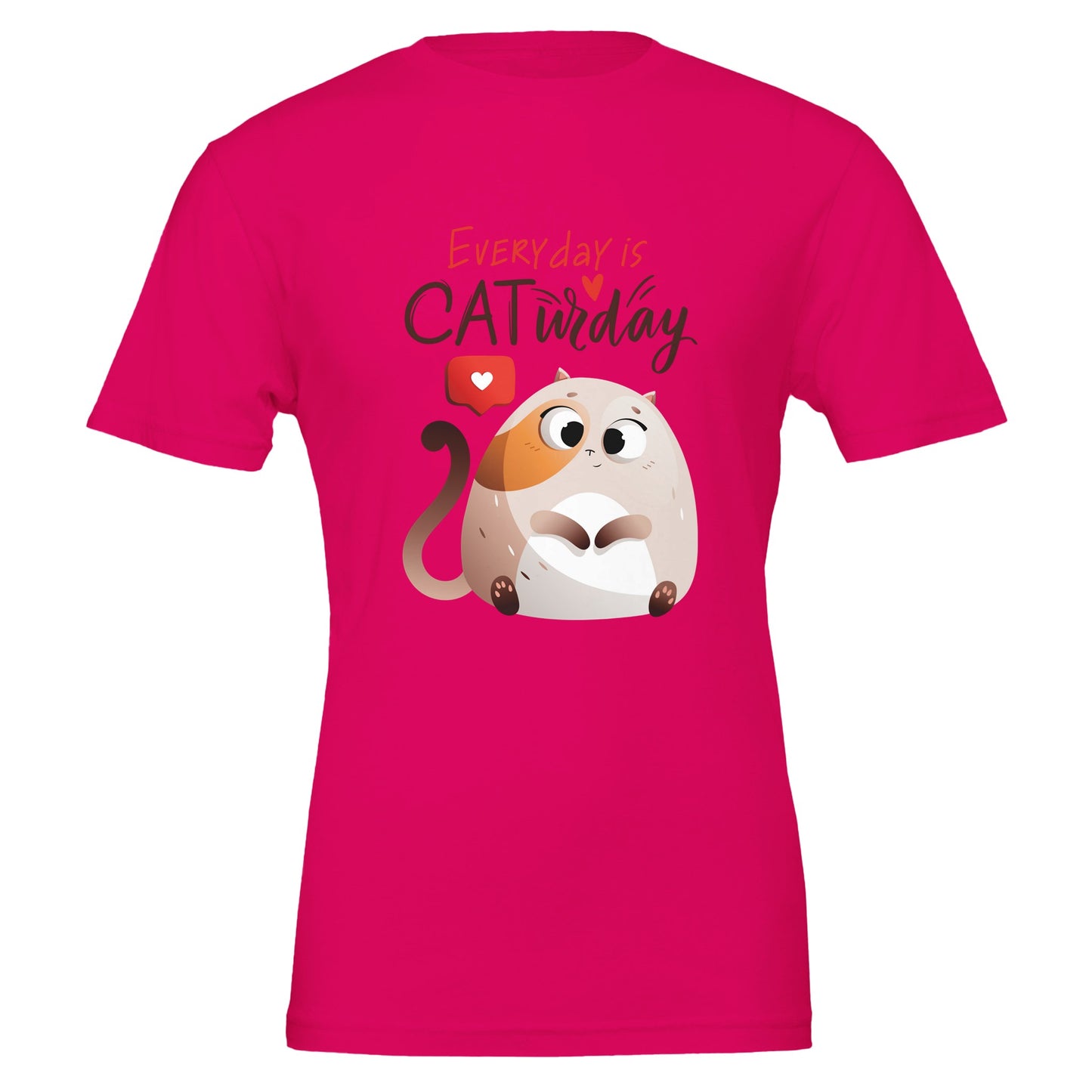 Everyday is Caturday Premium Unisex Crewneck T-shirt - FLDrip