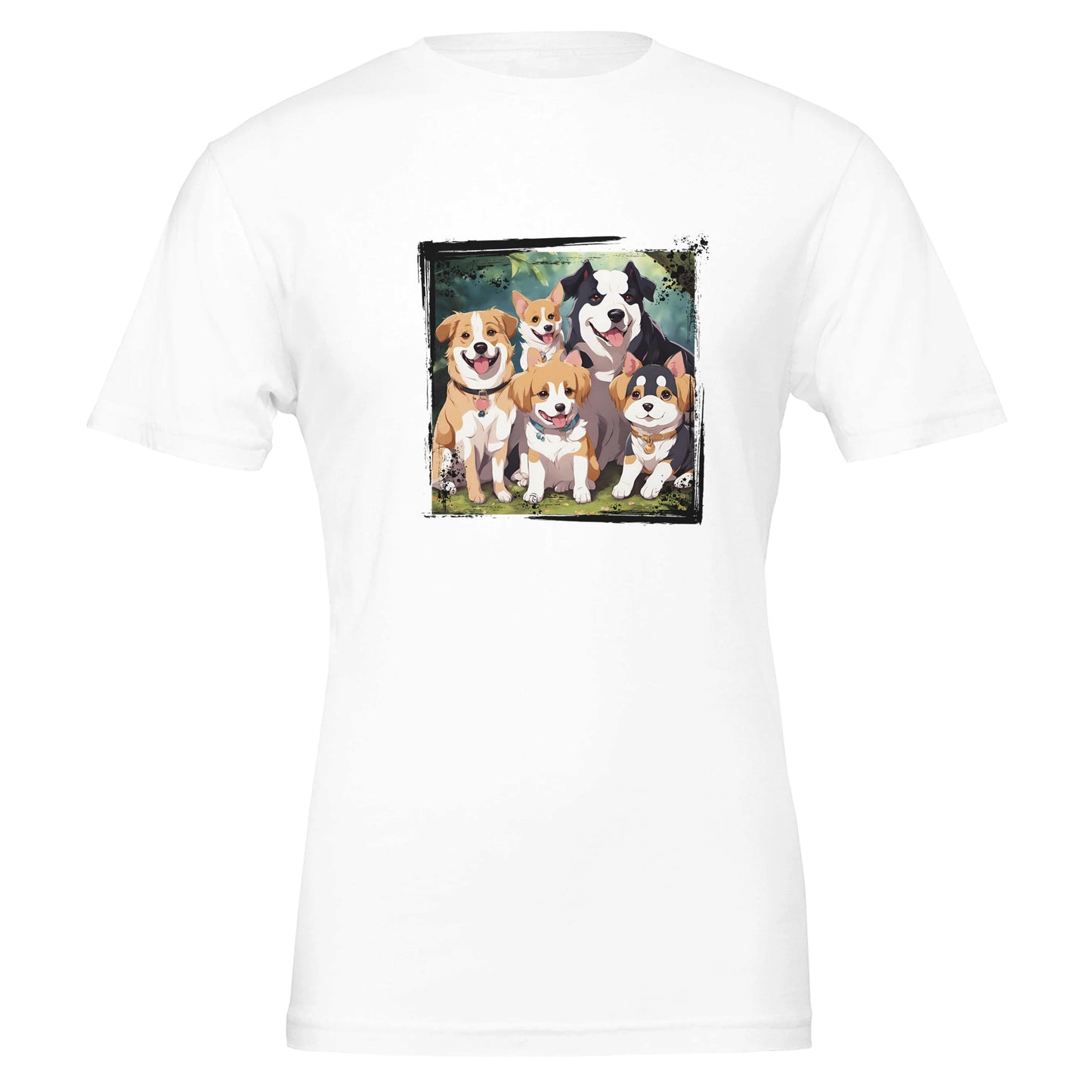 Doggy Familia Premium Unisex Crewneck T-shirt - FLDrip