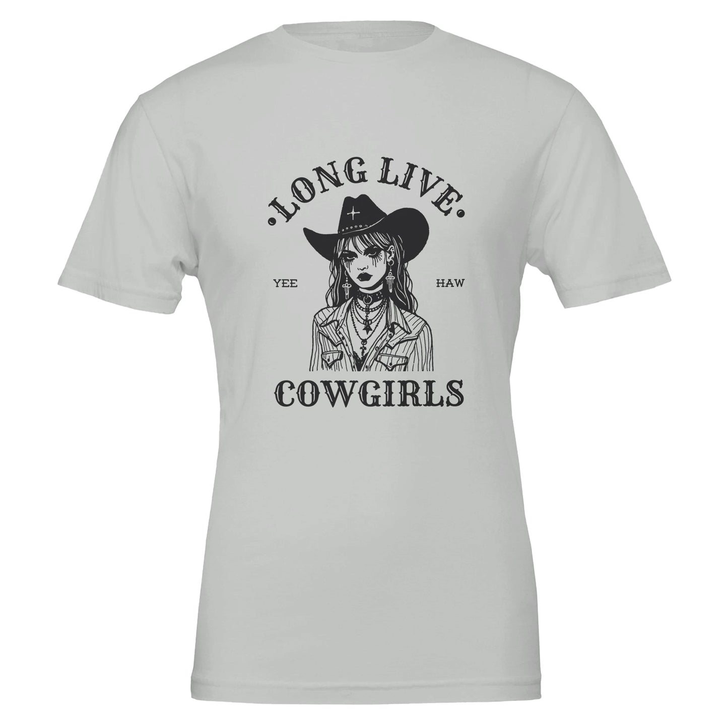 Long Live Cow Girls Premium Unisex Crewneck T-shirt - FLDrip