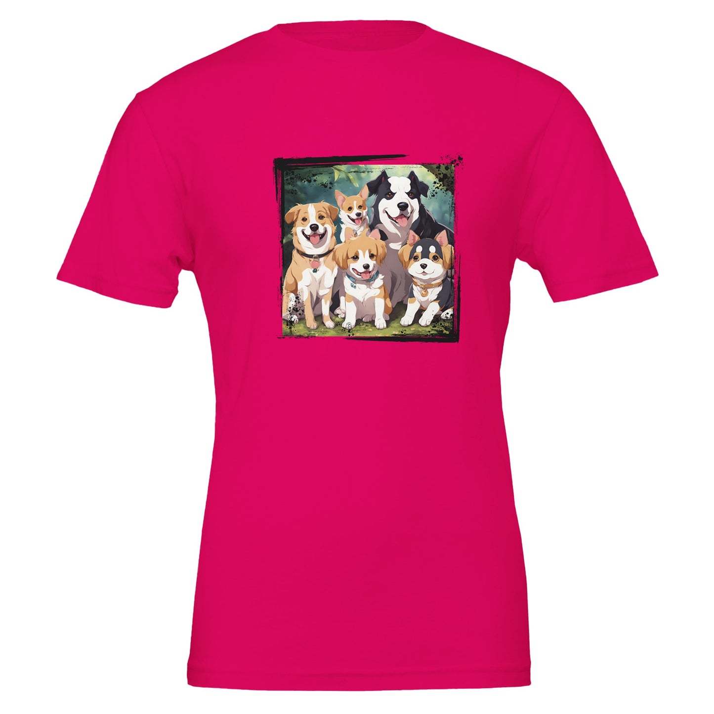 Doggy Familia Premium Unisex Crewneck T-shirt - FLDrip