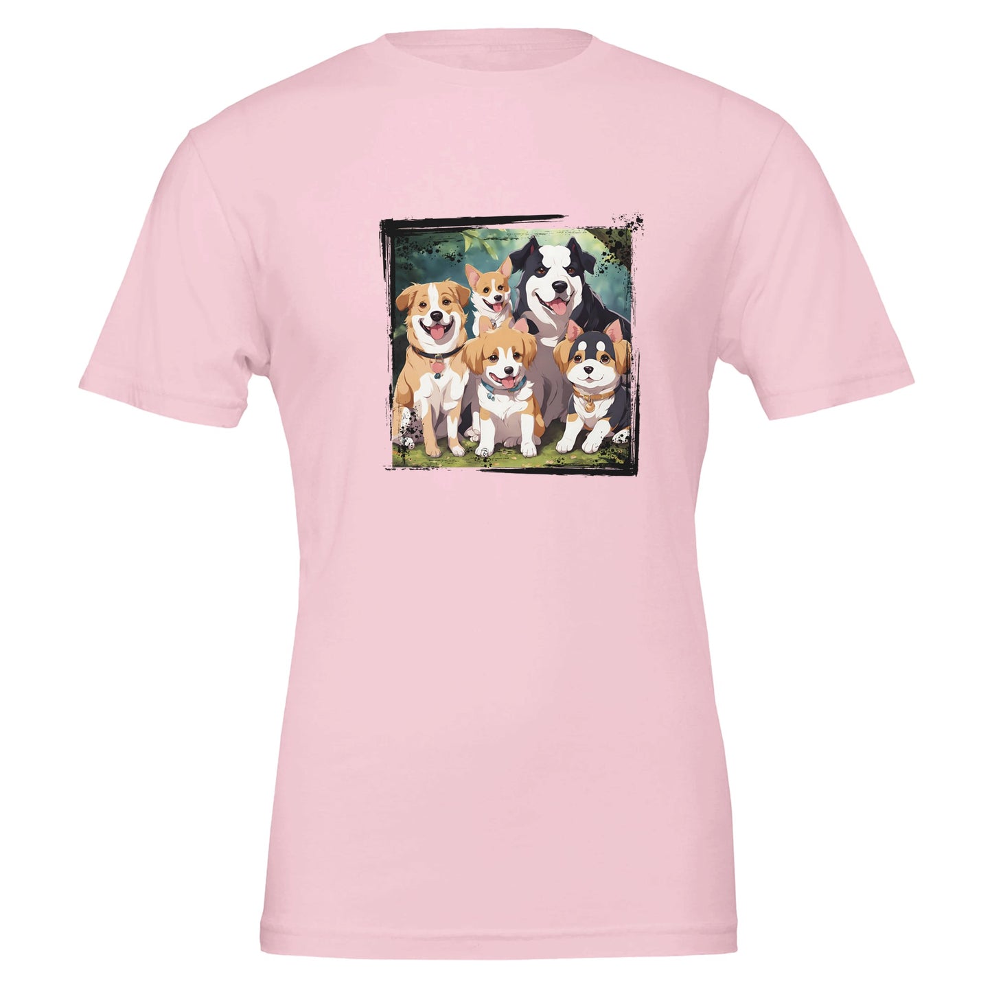 Doggy Familia Premium Unisex Crewneck T-shirt - FLDrip