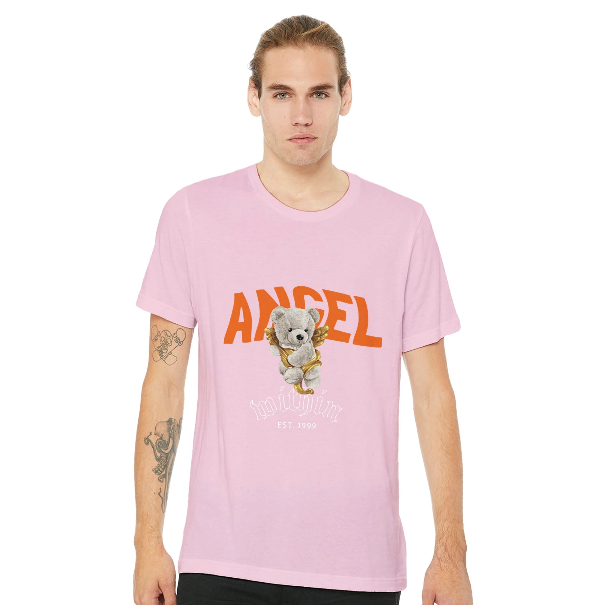 Bear Angel Within Premium Unisex Crewneck T-shirt - FLDrip