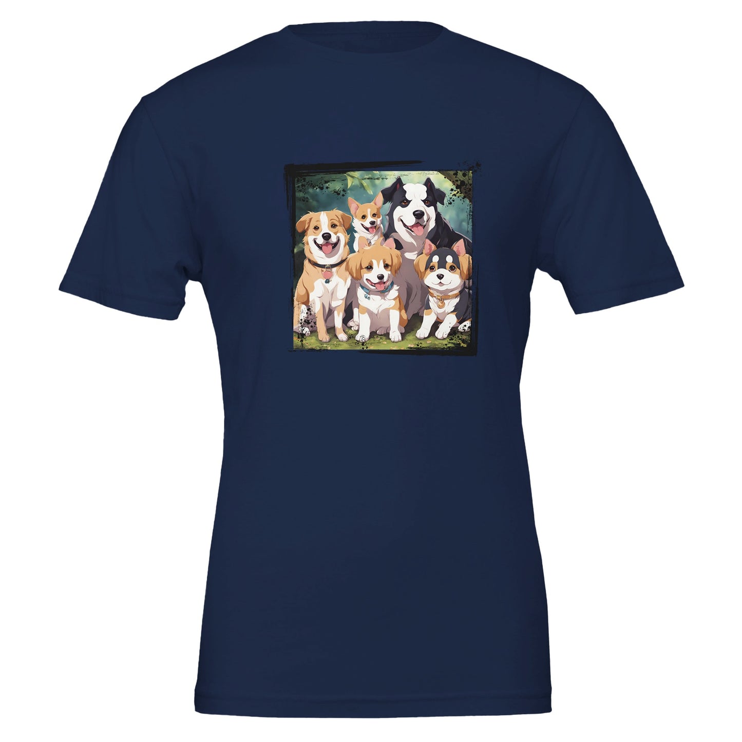 Doggy Familia Premium Unisex Crewneck T-shirt - FLDrip