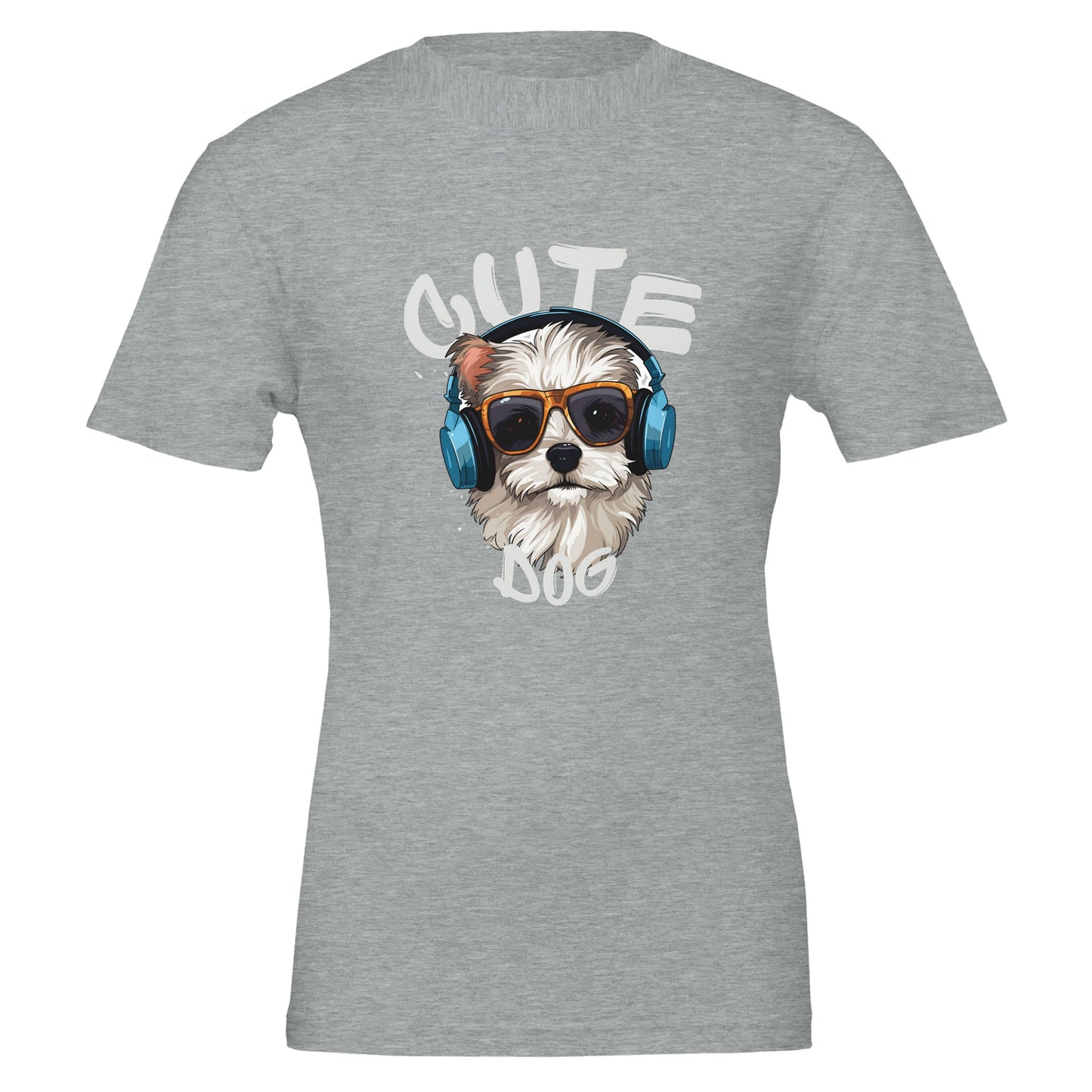 Cute Dog Premium Unisex Crewneck T-shirt - FLDrip