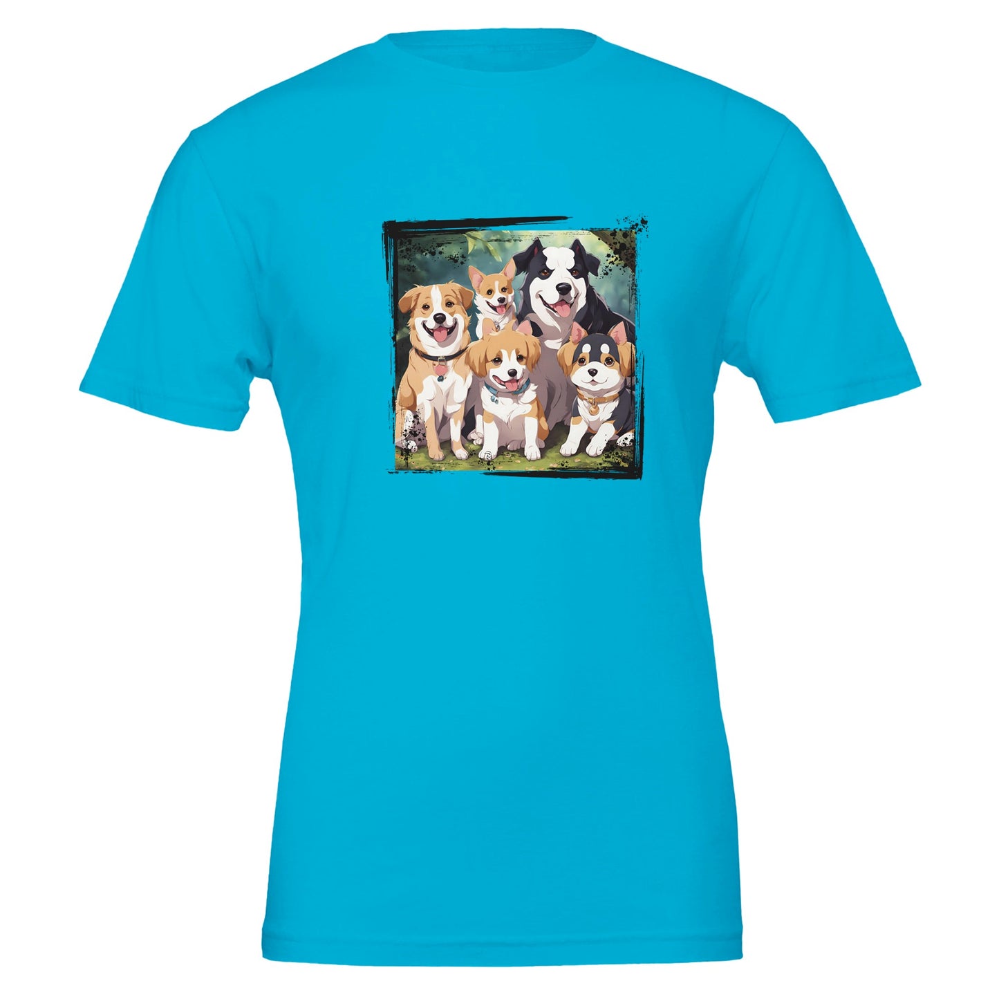 Doggy Familia Premium Unisex Crewneck T-shirt - FLDrip