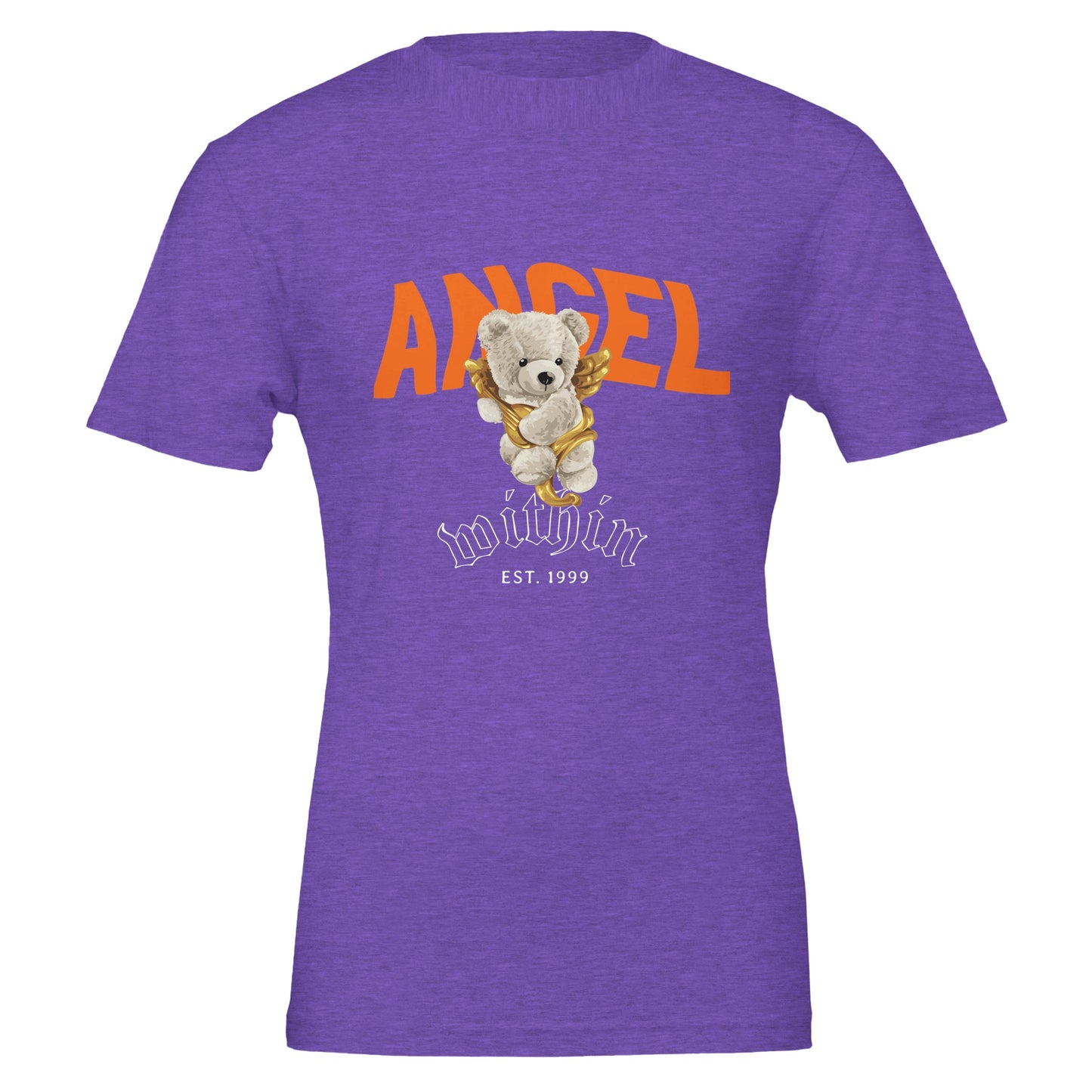 Bear Angel Within Premium Unisex Crewneck T-shirt - FLDrip