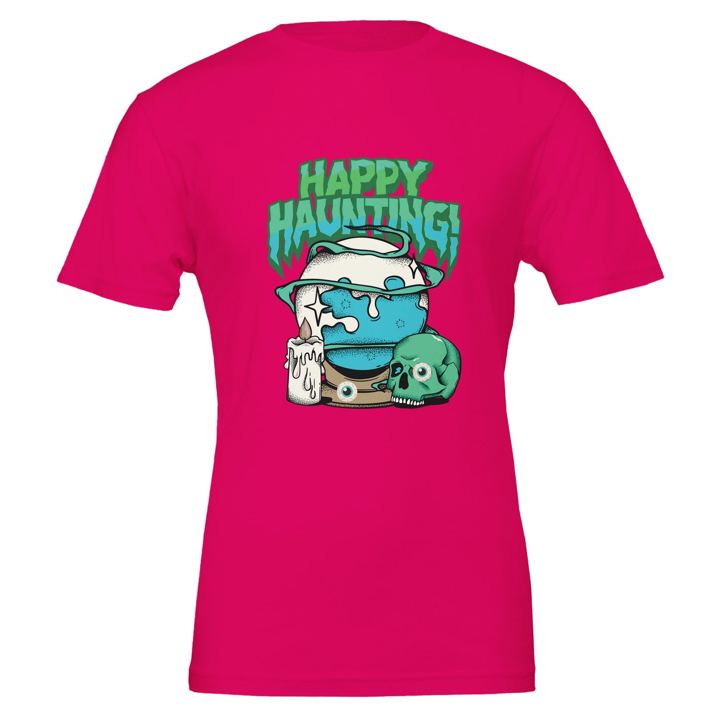 Happy Haunting Premium Unisex Crewneck T-shirt - FLDrip