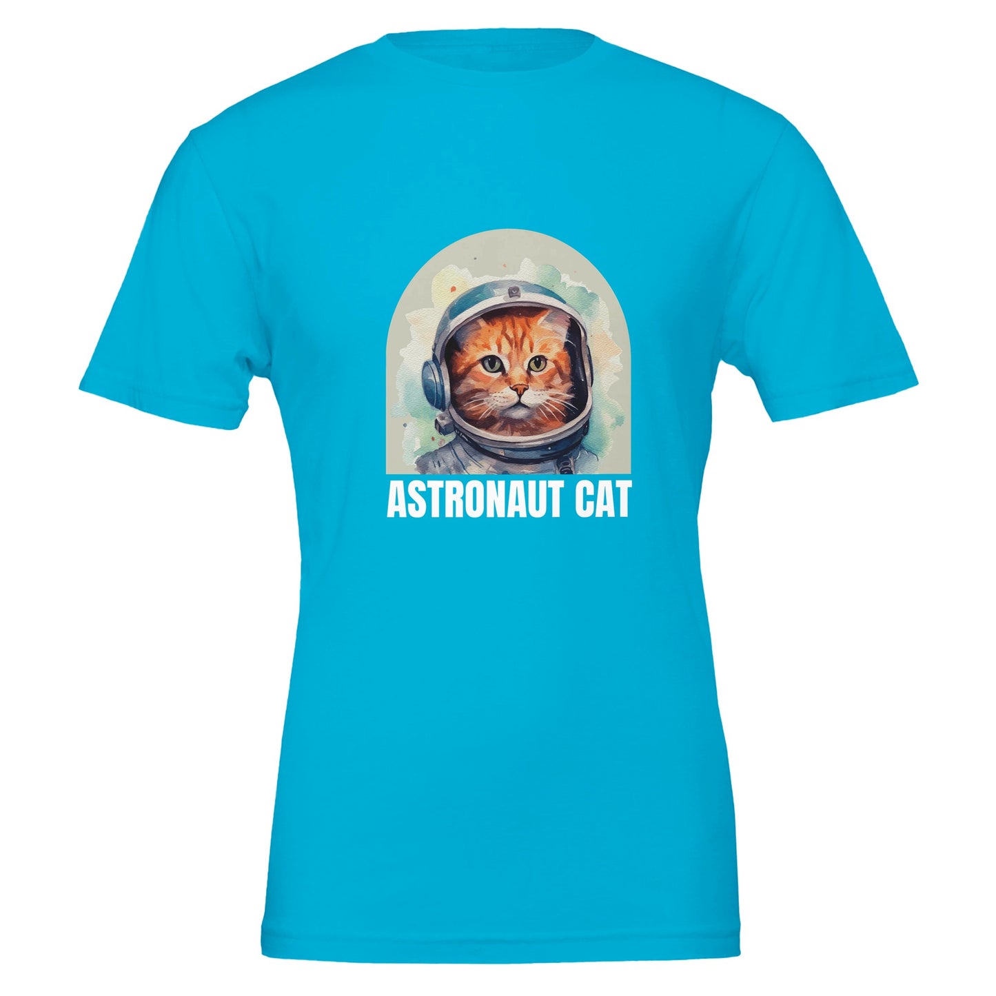 Cat Astronaut Premium Unisex Crewneck T-shirt - FLDrip