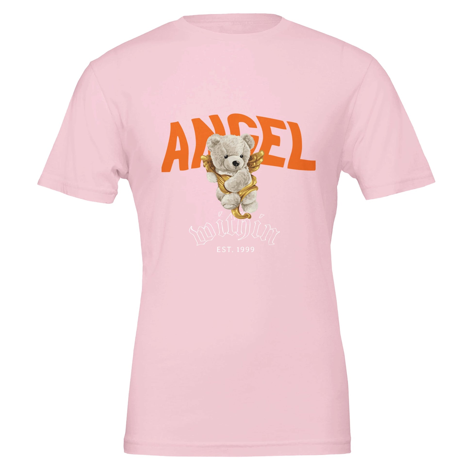 Bear Angel Within Premium Unisex Crewneck T-shirt - FLDrip